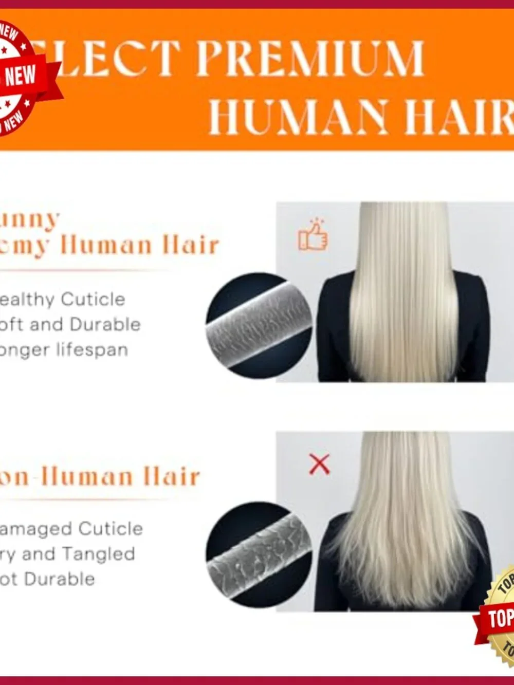 22 Inch Human Hair Extensions Double Weft 100G Sew In Full Head
